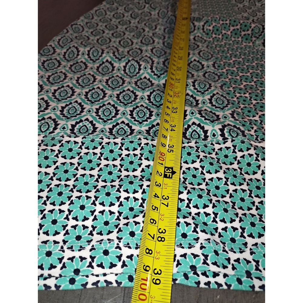Tommy Bahama Sleeveless V-Neck Mini Dress in Aqua and White - Picture 4 of 9